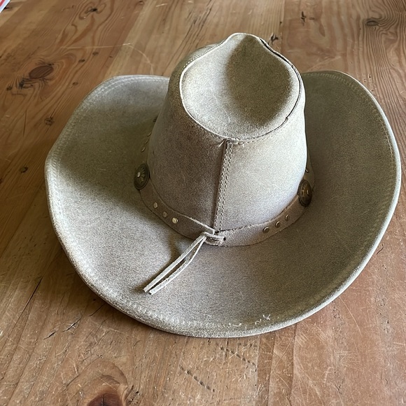 Vintage Minnetonka Leather Hat M - Picture 3 of 15